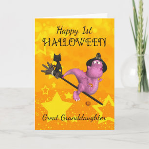 Great Granddaughter 1st Halloween With Cute Little Card