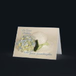 Great Granddaughter Birthday Card<br><div class="desc">A beautiful birthday card for a Great Granddaughter's birthday with a white sunhat wrapped in a green polka dot ribbon and a blue hydrangea. All of my cards can be customized like you. Just send me a message.</div>