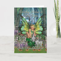 Great Granddaughter Birthday Card - Angelica Fanta