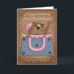 Great Granddaughter Birthday Card - Cute Cat Purse<br><div class="desc">Great Granddaughter Birthday Card - Cute Cat Purse Pet</div>