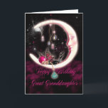 Great Granddaughter Birthday Card - Fantasy Moon F<br><div class="desc">Great Granddaughter Birthday Card - Fantasy Moon Fairy</div>