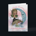 Great Granddaughter Birthday Card With Cute Fairy<br><div class="desc">Great Granddaughter Birthday Card With Cute Fairy And Frog Prince,  Blue Moon</div>