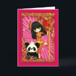Great Granddaughter Birthday Card With Moonies Lit<br><div class="desc">Great Granddaughter Birthday Card With Moonies Little Cutie Pie</div>