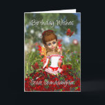 Great Granddaughter Birthday Card With Poppy Meado<br><div class="desc">Great Granddaughter Birthday Card With Poppy Meadow Fairy</div>