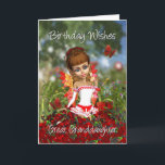 Great Granddaughter Birthday Card With Poppy Meado<br><div class="desc">Great Granddaughter Birthday Card With Poppy Meadow Fairy</div>