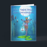 Great Granddaughter Birthday Card With Pretty Fair<br><div class="desc">Great Granddaughter Birthday Card With Pretty Fairy On A Lily pad,  Fantasy Art Card</div>