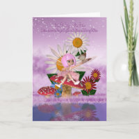 Great Granddaughter Birthday Card With Sugar Plum