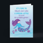 Great Granddaughter Birthday Sparkly Look Mermaid Card<br><div class="desc">Join in the grand “shell-ibration” of a great granddaughter’s birthday with this colorful and fun mermaid card. Greet her and share with her a fun message on her special day.</div>