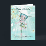 great granddaughter cute fairy birthday greetings card<br><div class="desc">great granddaughter cute fairy birthday greetings</div>