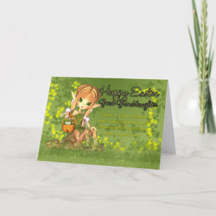 Great Granddaughter - Easter Card - Cute Centaur W