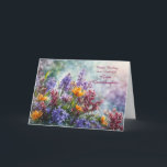 Great Granddaughter Happy Birthday  Card<br><div class="desc">Nice wishes for a wonderful great granddaughter for her birthday. A garden image with flowers and you can personalize this too.</div>