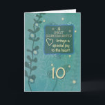 Great Granddaughter Religious 10th Birthday Green Card<br><div class="desc">Great granddaughters are like angels. As you angel turns ten years old it would be wise to get this card now and be ready to give her on her 10th birthday celebration.</div>