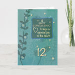 Great Granddaughter Religious 12th Birthday Green Card<br><div class="desc">A girl who has brought your heart special joys will be celebrating her special day. Join in and make it more special by giving her this hand drawn look card that brings a special message of blessings and love.</div>