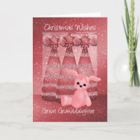 Great Granddaughter Sparkle Christmas Greeting Car
