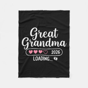 Great Grandma 2026 Loading  Fleece Blanket