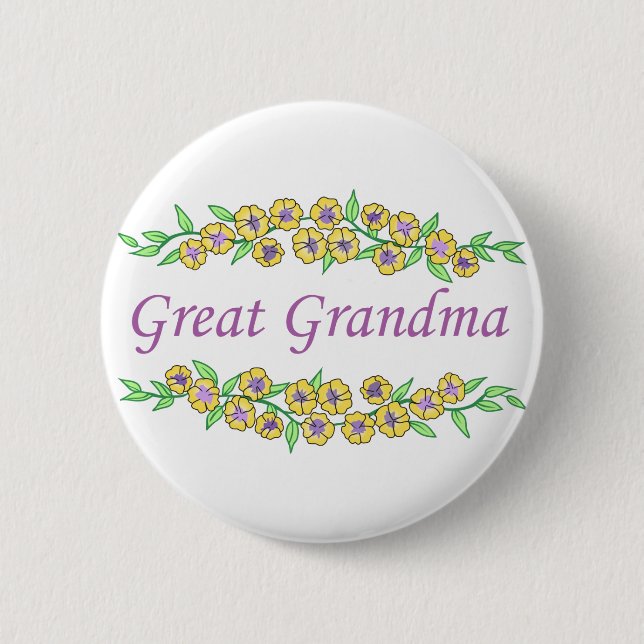 Great Grandma 2 Inch Round Button (Front)