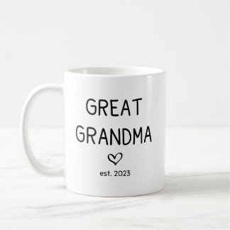 Great Grandma est. 2023 Coffee Mug