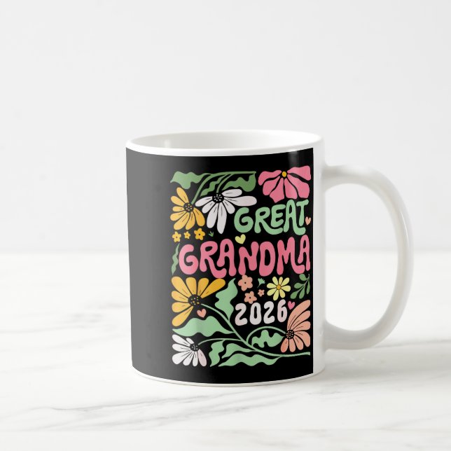 Great Grandma Est. 2026 Promoted To Great Grandma  Coffee Mug (Right)