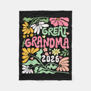 Great Grandma Est. 2026 Promoted To Great Grandma  Fleece Blanket