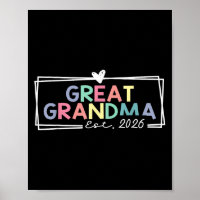 Great Grandma Est 2026 Promoted To Great Grandma 