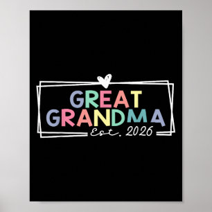 Great Grandma Est 2026 Promoted To Great Grandma  Poster