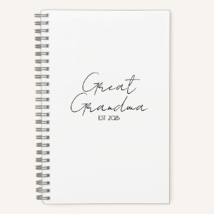 Great Grandma Great Grandpa  Set •New Great Grandp Notebook