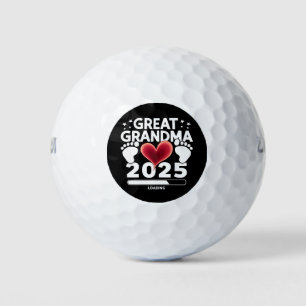 Great grandma Loading 2025 Pregnancy Announcement Golf Balls
