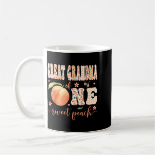 Great Grandma Of One Sweet Peach 1st Birthday Girl Coffee Mug
