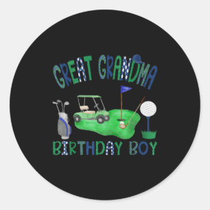 Great grandma of the birthday boy hole in one golf classic round sticker