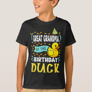 Great grandma of the birthday duck boy rubber duck T-Shirt