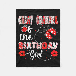 Great Grandma Of The Birthday Girl - Family Fleece Blanket