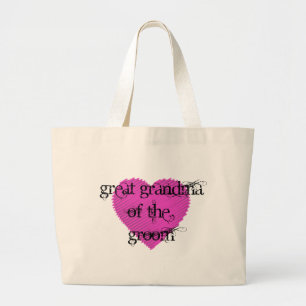 Great Grandma of the Groom Large Tote Bag