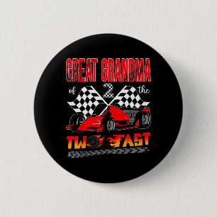 Great Grandma Of The Two Fast 2nd Birthday Boy 2 Inch Round Button