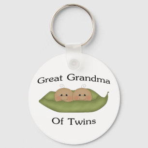 Great Grandma Of Twin Keychain