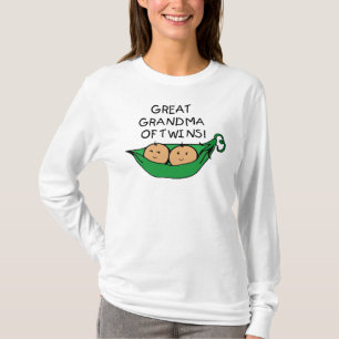 Great Grandma of Twins Pod T-Shirt