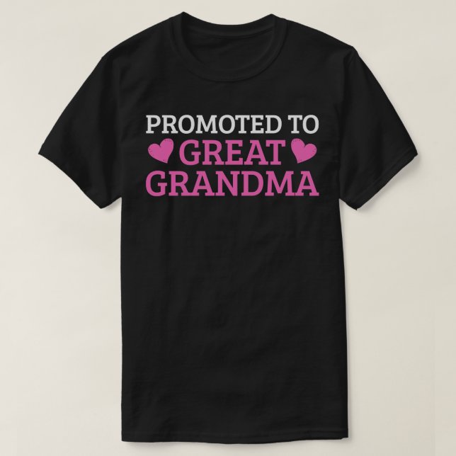 Great Grandma Pregnancy Announcement T-Shirt (Design Front)