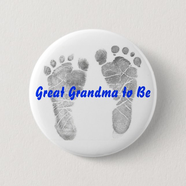 Great Grandma to Be 2 Inch Round Button (Front)