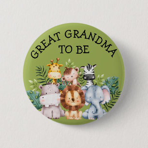 Great grandma to be  2 inch round button