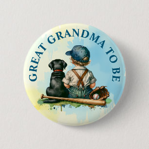Great Grandma To Be   Cute Baby Shower  2 Inch Round Button