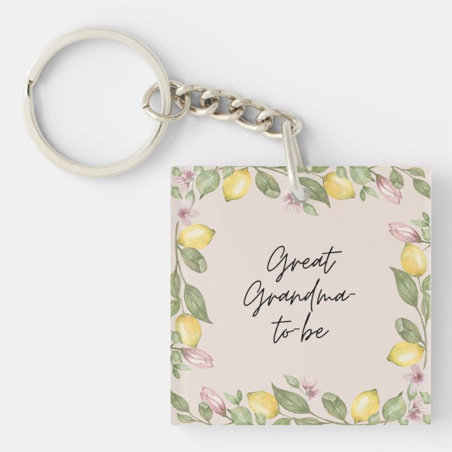 Great-Grandma-to-be Keychain (Front)