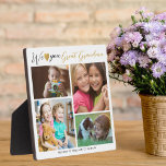 Great Grandma We Love You | Grandkids 4 Photo   Plaque<br><div class="desc">Great Grandma We Love You | Grandkids 4 Photo Collage Plaque -- Make your own 4 picture frame  personalized with 4 favourite grandchildren photos and names.	
Makes a treasured keepsake gift for great grandmother for Christmas , birthday, mother's day, grandparents day and other special days.</div>