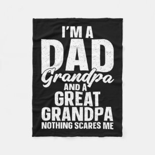 Great Grandpa Art For Great Grandfather Men Grandp Fleece Blanket