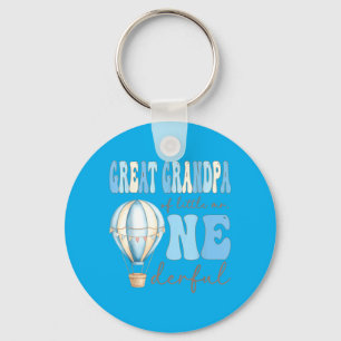 Great Grandpa Of Mr Onederful 1st Birthday Boy Air Keychain