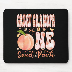 Great Grandpa of One Sweet Peach 1st Birthday Girl Mouse Pad
