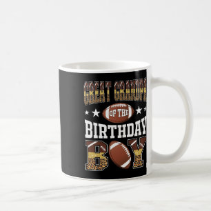 Great Grandpa Of The Birthday Boy Game Day Leopard Coffee Mug
