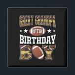 Great Grandpa Of The Birthday Boy Game Day Leopard Magnet<br><div class="desc">Great Grandpa Of The Birthday Boy Game Day Leopard Football</div>