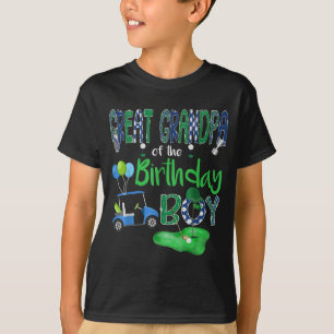 Great Grandpa Of The Birthday Boy Hole In One Golf T-Shirt