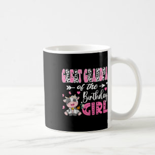 Great Grandpa Of The Birthday Girl Cute Cow 1st Bi Coffee Mug