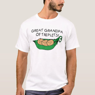 Great Grandpa of Triplets Pod T-Shirt