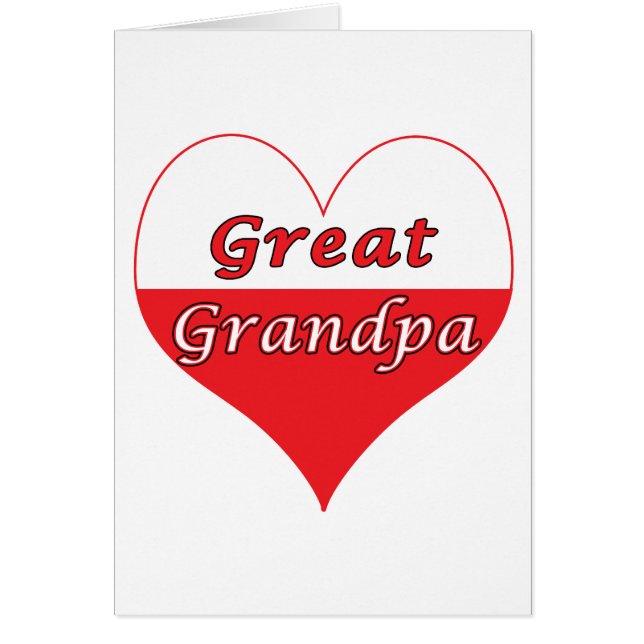 Great Grandpa Polish Heart (Front)